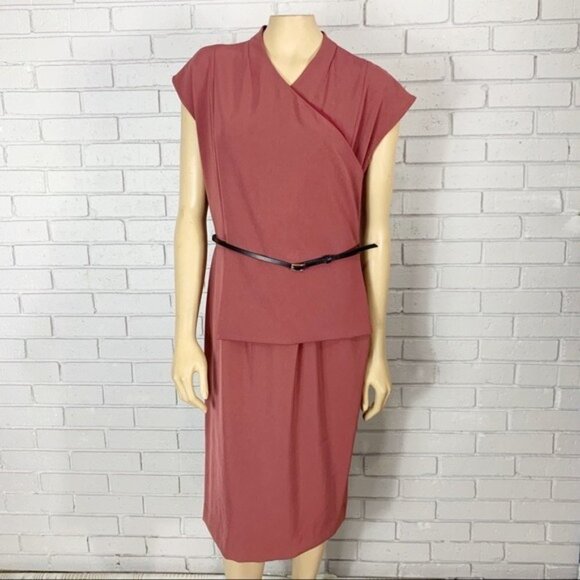 M.M. LaFleur The Elecia Brick Red Dress - Size 14 - Picture 6 of 15